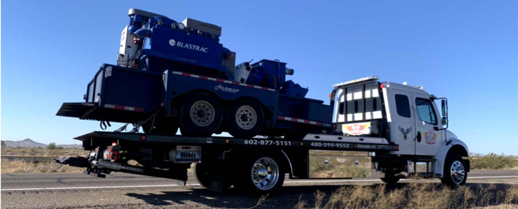 heavy-duty flatbed towing
